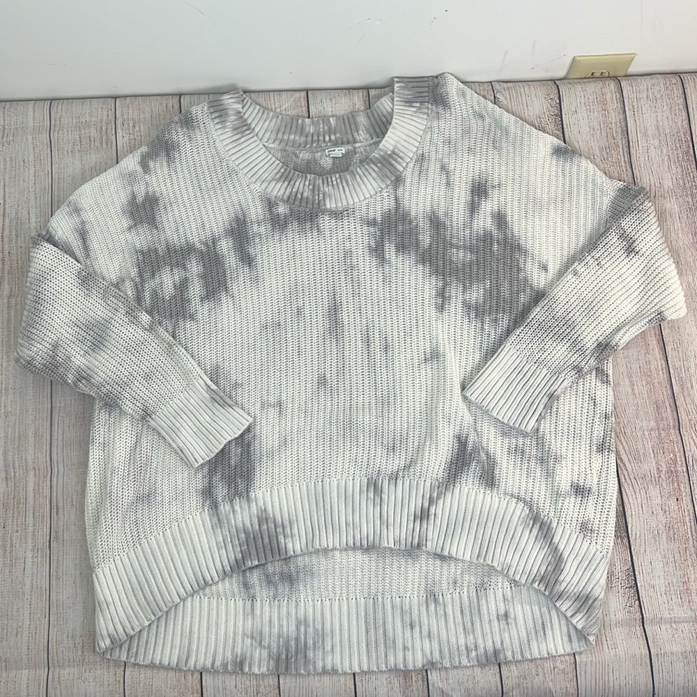 Aerie Gray Tie-Dye Sweater